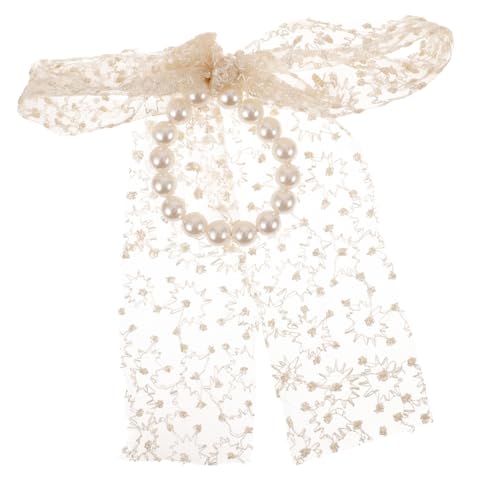 NIYANGLE Perlenhaarseil Für Bunt Haarschmuck Stutzenhalter Haarband Haarbindungen Haarzubehör Mädchen Haarkrawatte Schleife Haargummi Elastische Haargummis Mit Schleife Stoff von NIYANGLE