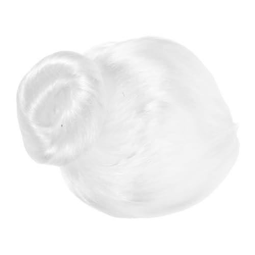 NIYANGLE Perücke Für Alte Damen Aus Fiber Wiederverwendbar Leicht Zu Handhaben Angenehm Zu Tragen Duttfrisur Geeignet Für Erwachsene Und Junge Mädchen Für Weihnachten Halloween Cosplay von NIYANGLE