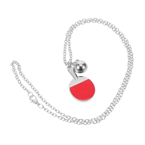 NIYANGLE Tischtennis Schläger Anhängerkette Für Sportfans Leichte Choker-halskette Mit Einzigartigem Design Für Tischtennisliebhaber Perfektes Schmuckstück Für Alltag Und von NIYANGLE