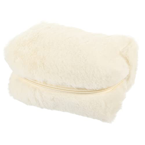 NIYANGLE Kosmetiktasche Mit Reißverschluss Plüsch-Make-up-Tasche Kulturbeutel Für Damen Und Herren Tragbare Reisetasche Für Kosmetika Und Toilettenartikel von NIYANGLE