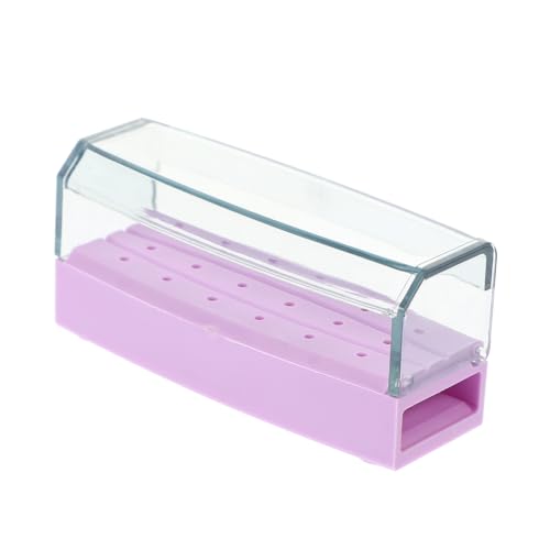 NIYANGLE Organizer Für Nagelbohrer Und Schleifköpfe Fächer Tragbare Aufbewahrungsbox Für Nageldesign Umweltfreundlichem Kunststoff Für Und Zuhause von NIYANGLE