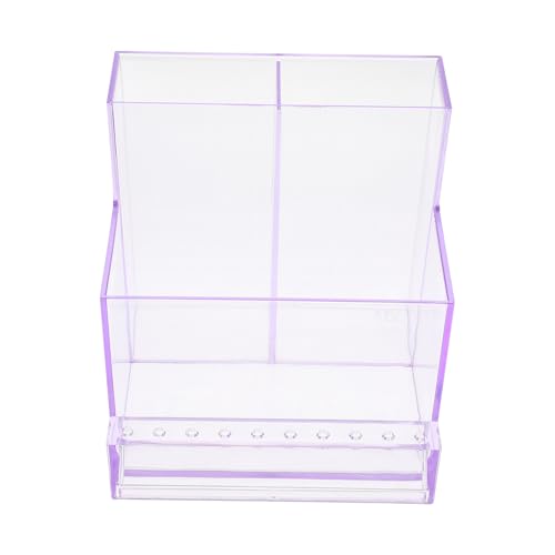 NIYANGLE Praktische Aufbewahrungsbox für Nagelfräser Bits Maniküre Polierköpfe Organizer für und Zuhause Durchsichtige Farbe Leicht und Langlebig für Ordentliche Ablage von NIYANGLE