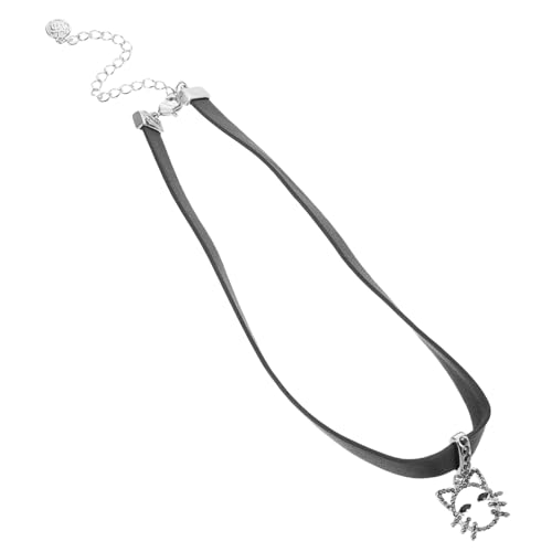 NIYANGLE Punk-kettenhalskette Aus Pu-material Im Gothic-stil Für, Verstellbarer Schlüsselbein-choker Für Halloween-partys Und Casual Outfits von NIYANGLE