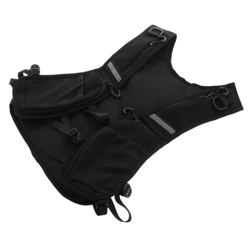 NIYANGLE Fahrradschutzweste Mit Reflektor Leichte Laufweste Für Damen Und Herren Brusttasche Mit Sichtbarkeit Für Nachtlaufen Outdoor Sport Utility Weste von NIYANGLE