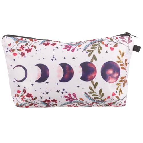 NIYANGLE Reise Kosmetiktasche Floral Make Up Tasche mit Reißverschluss Kleine Toilettentasche für Damen Vielseitig Einsetzbar als Kulturbeutel oder Aufbewahrungstasche Kompakt und Praktisch von NIYANGLE