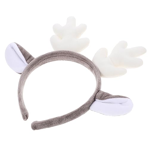 NIYANGLE Rentier Geweih Haarreif Weihnachtskopfband für Erwachsene und Leichter und Bequemer Haarschmuck für Festliche Fotos und Feiertagsfeiern Weihnachtsdekoration für Familienfeiern und von NIYANGLE