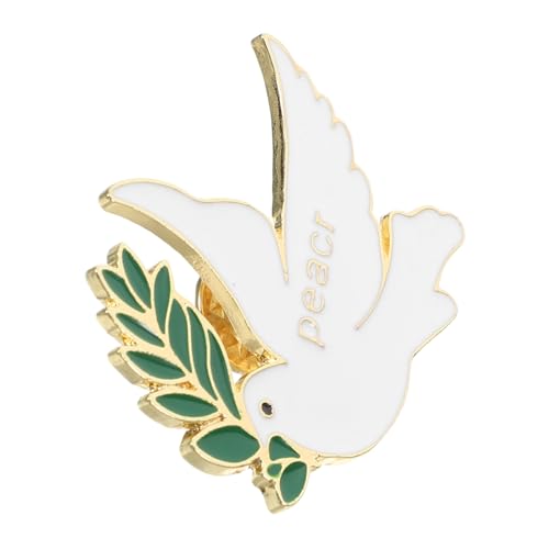 NIYANGLE Retro Friedenstaube Brosche für Frauen Anstecknadel für Anzüge Vielseitige Modeaccessoires für Männer Frauen für Formelle Lässige Anlässe von NIYANGLE