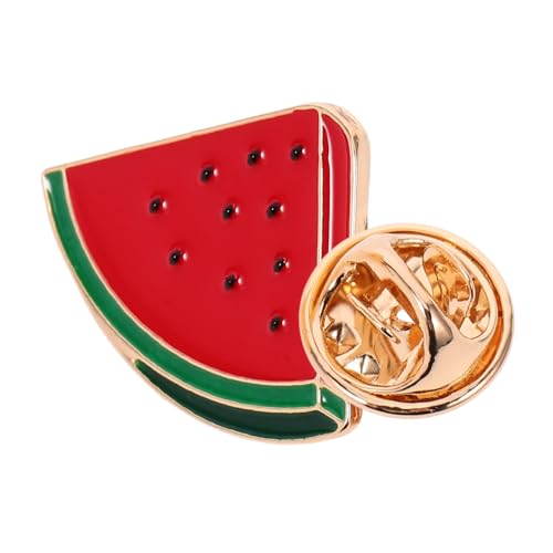 NIYANGLE Retro Wassermelonen Anstecknadel Brosche Clip für Kleidung Damen und Herren Modischer Shirt Kragen Clip Mantel Schal Befestiger Niedliche Obstbrosche von NIYANGLE