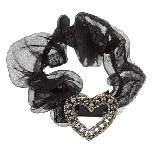 NIYANGLE Herz Haargummis Für Damen Und Mädchen Elastische Scrunchies Haarbänder Zum Zusammenbinden Haarschmuck Für Pferdeschwanz Und Alltag von NIYANGLE