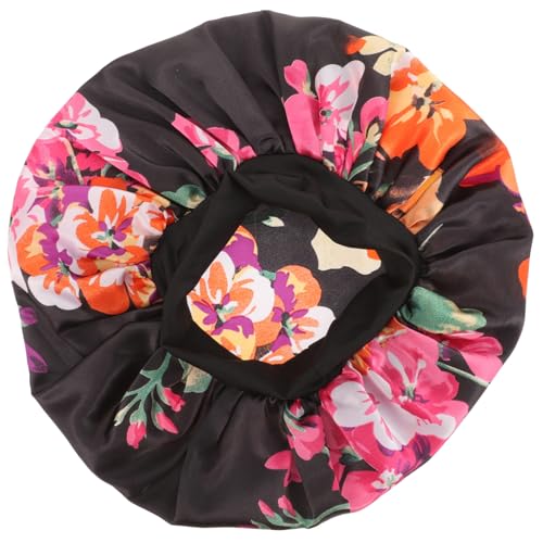 NIYANGLE Satin Haube Für Damen Weiche Verstellbare Seidenhaube Zum Schlafen Zum Schutz Haare Bei Nacht Und Beim Waschen Vielseitig Für Zuhause Und Bad von NIYANGLE
