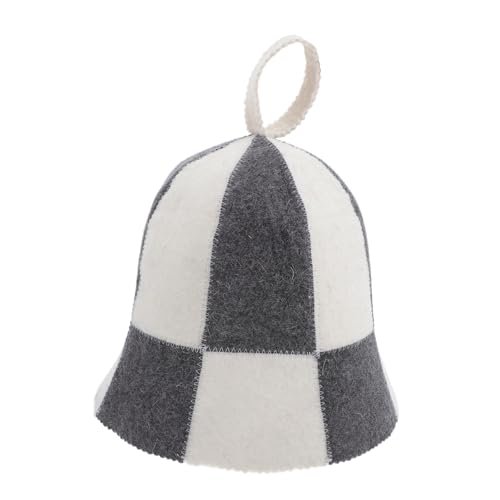 NIYANGLE Saunahut Filz Mütze Unisex Moisturewicking Leicht Saunamütze Für Damen Herren Sauna Bad Duschhaube Universalgröße Reise Schutz von NIYANGLE