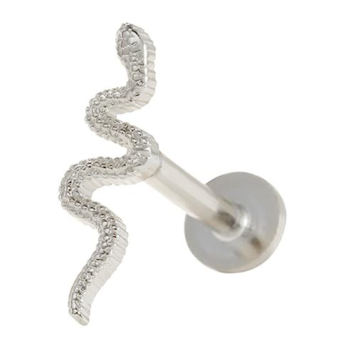 NIYANGLE Schlangen Ohrstecker Piercing Leicht Elegant Knorpel Schmuck Damen Tragus Piercing Mehrfach Ohrringe von NIYANGLE