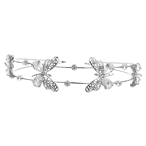 NIYANGLE Strass Stirnbänder Damen Haarband Kopfbedeckung Party Schmuck Haarreifen Hochzeit Kopfschmuck Kopfschmuck von NIYANGLE