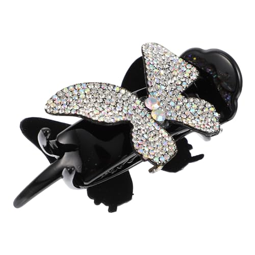 NIYANGLE Schmuck Haarklammer mit Strass Rutschfester Haarklammer für Damen Haarspange für Partys Hochzeiten und Alltag für Mittleres Dickes Haar von NIYANGLE