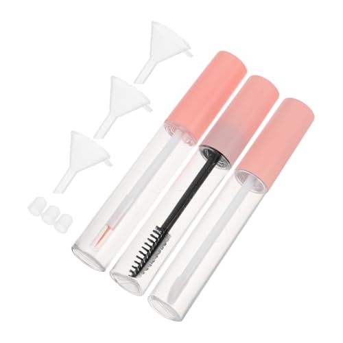 NIYANGLE Set Flaschentrichter Lipgloss Mascara Leere Flasche Kosmetikflasche Klare Leere Kosmetiktube Lippenölbehälter Leerer Mini Befüllbarer Behälter Wimpernkleber Aufbewahrungsbehälter von NIYANGLE
