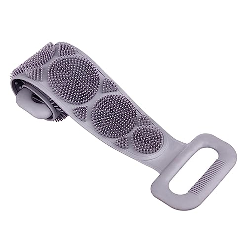 NIYANGLE Silikon Badetuch Mit Rückenmassagetuch Und Reibetuch Funktion Duschtuch Für Körperhautpflege Badezubehör Für Dusche Und Badewanne Zufälliger Stil von NIYANGLE