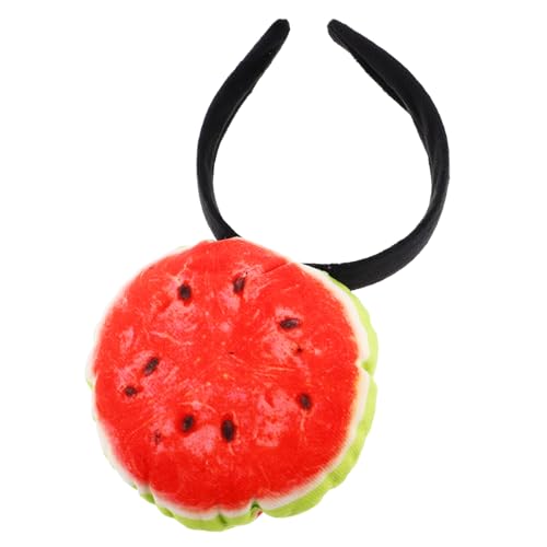 NIYANGLE Wassermelonen-stirnband Für Mädchen Plüsch-haarreifen Frucht-themen-kopfbedeckung Accessoires Für Haar Oder Sommerpartys von NIYANGLE