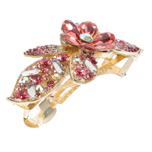 NIYANGLE Blume Strass Haar Clip Dekorative Haar Clip Für Frauen Frühling Mit Kristallen Accessoire Für Party Hochzeit Alltag von NIYANGLE