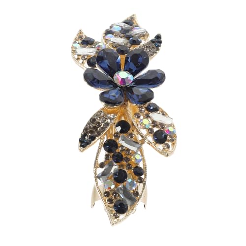 NIYANGLE Strass Haarklammern Damen Blumen Haaraccessoires Frühling Haarspangen Mit Kristallen Für Party Hochzeit Geburtstag Schmuck Für Frauen von NIYANGLE