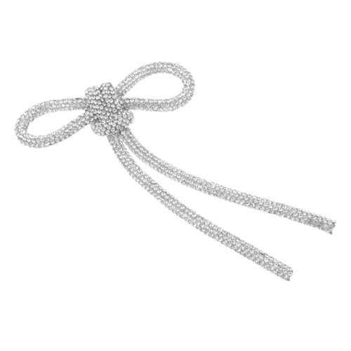 NIYANGLE Strass Schleife Brosche Damenkleidung Pin Modisch Vielseitig Robust für Anzüge Kleider Rucksäcke Elegantes Accessoire von NIYANGLE