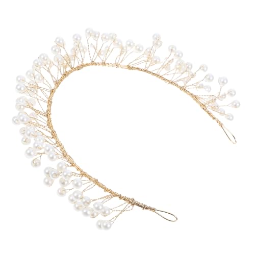 NIYANGLE Strass-stirnband Für Damen Goldenes Kopfschmuck-accessoire Mit Kristallen Weiche Kette Für Hochzeitsfeiern Und Täglichen Gebrauch Elegant Und Bequem von NIYANGLE