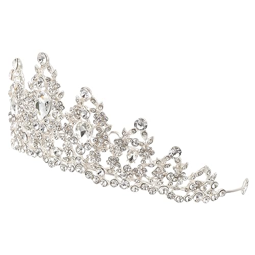 NIYANGLE Strasshaarzubehör Junggesellin Sei Korona Hochzeit Für Dame Kronen Braut Party Mädchenkrone Mädchen Stirnband Krone Kopfschmuck Kopfbedeckung Mit Strasskrone Strasssteine von NIYANGLE