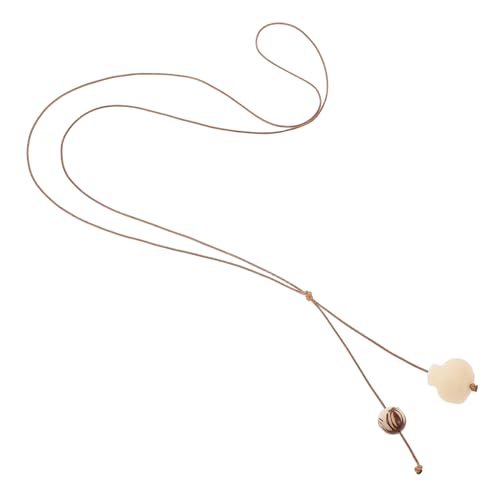 NIYANGLE Stylische Anhänger Halskette mit Geschnitztem Knoblauch Element Schmuck für Mädchen und Frauen für Reisen und Zusammenkünfte von NIYANGLE