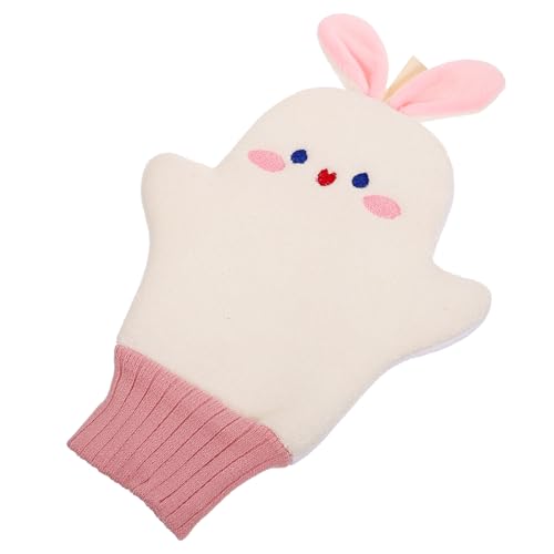 NIYANGLE Süßer Duschhandschuh Exfolierender Waschhandschuh für Damen Effektives Körperpeeling für Bad und Dusche Langlebig und Hautschonend für Angenehmes Badeerlebnis von NIYANGLE