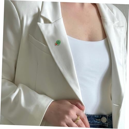 NIYANGLE Kleidernadel Mit Wassermelonenmotiv Neuartige Cartoon-anstecker Sommer-emaille-brosche Süße Obst-anstecker Für Rucksäcke Und Kleidung von NIYANGLE
