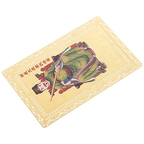 NIYANGLE Tai Amulett Karte Traditionelles Feng Shui Schutzsymbol für Glück Kompakt und Tragbar Geeignet für Geldbörse Büro Auto Chinesisches Lunarjahr von NIYANGLE