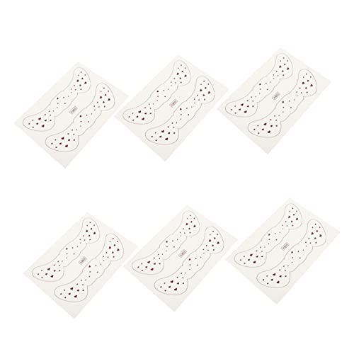 NIYANGLE 6blätter Gesicht Tattoos Aufkleber Temporäre Tattoos Aufkleber Gesicht Schönheitsflecken Kreative von NIYANGLE