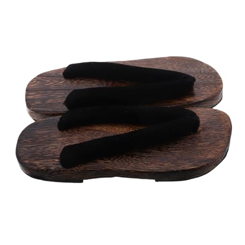 NIYANGLE Traditionelle Japanische Holzsandalen Herren Pantoletten mit Rundem Zehenbereich Ergonomisch und Bequem Minimalistisches Design für Kimono cosplay und Indoor tragen NIYANGLE Traditionelle Japanische Holzsandalen Herren Pantoletten mit Rundem Zehenbereich Ergonomisch und Bequem Minimalistisches Design für Kimono cosplay und Indoor tragen von NIYANGLE