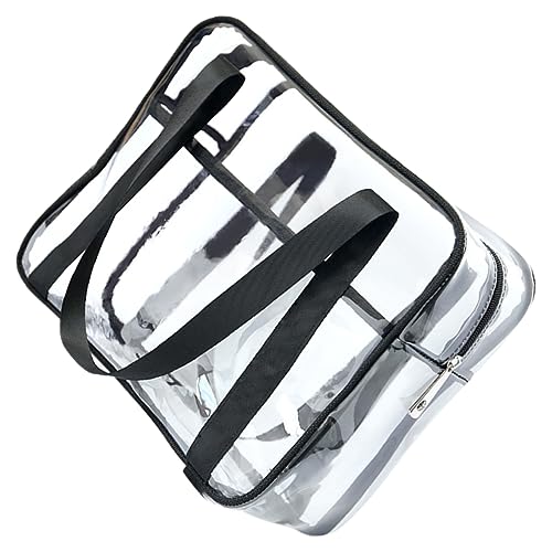 NIYANGLE Transparente Kosmetiktasche mit Reißverschluss Tragbare Kulturbeutel für Reisen Schminktasche Kosmetiktasche für Damen Durchsichtige Aufbewahrungstasche für Make Up von NIYANGLE