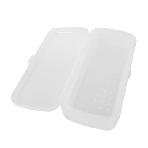 NIYANGLE Transparente Nagelwerkzeug Sterilisationsbox mit Doppellagiger Aufteilung Langlebig und Kompakt als Maniküre Organizer Einweichen von Werkzeugen für Salon und Reise von NIYANGLE