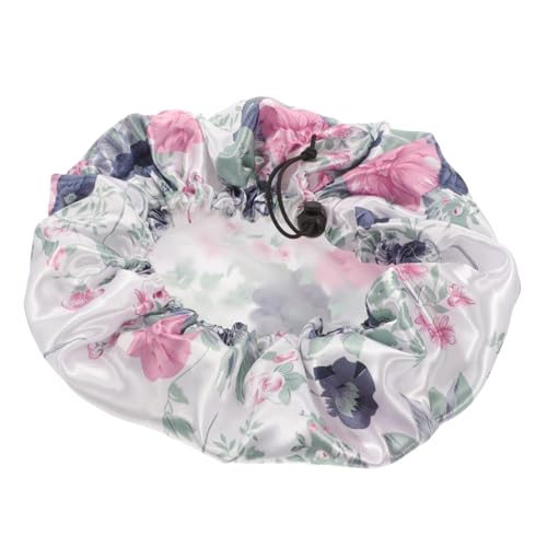 NIYANGLE Turbanmütze Aus Mikrofaser Schlafmütze Für Folienhaube Haarfutter Wickel Hotel Seidenhaube Hauben Für Die Nacht Haarhaube Für Lockiges Haar Damen Haargummis von NIYANGLE