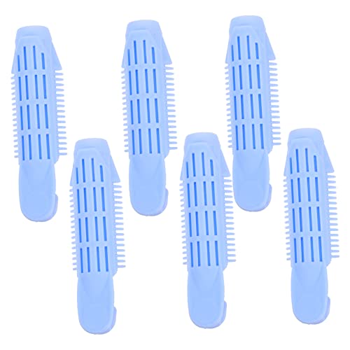 NIYANGLE 6 Stück Haar Curlers Roller Haar Styling Werkzeuge Kunststoff Lockenwickler Clips für Voluminöse Locken Friseur Zubehör für Damen für Haarstyling und Kreative Frisuren von NIYANGLE