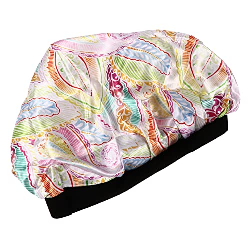 NIYANGLE Verstellbare Satin Schlafhaube für Damen Haarschutz Beim Schlafen für Lockenpflege und Beim Duschen Atmungsaktive und Stilvolle Haarmütze für Frizzfreies Haar von NIYANGLE