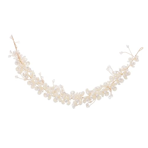 NIYANGLE Vierblättriges Kleeblatt Haarschmuck Damen Goldfarbener Blumen Haarreif Vielseitig als Haarklammer Stirnband und Brautschmuck für Hochzeit Kommunion und Festliche Anlässe von NIYANGLE