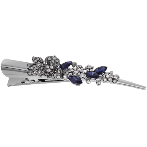 NIYANGLE Billed Rhinestone Haarclip Für Damen Vintage Blumen-haarspange Mit Strass Und Für Partys Und Alltag Großes Design Vielseitig Einsetzbar Für Frisuren von NIYANGLE
