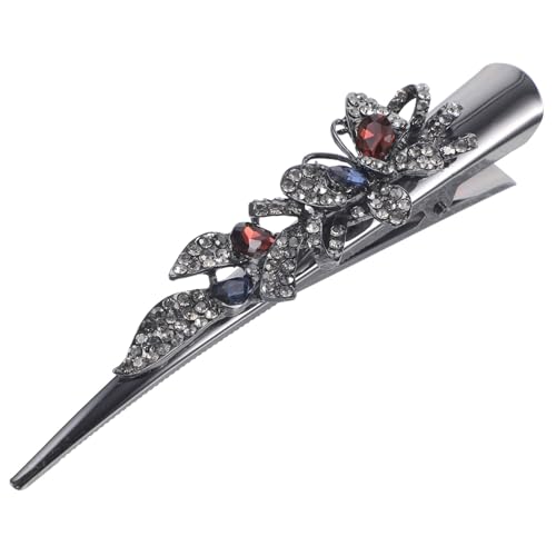 NIYANGLE Vintage Haarklammer für Damen Funkelnde Metall Haarspange mit Dekorative Entenschnabel Haarspange Haaraccessoire für Partys von NIYANGLE