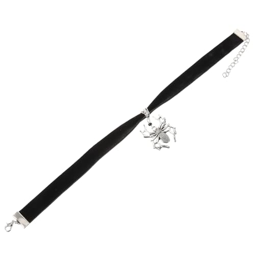 NIYANGLE Vintage Spinnen Anhänger Halskette Gothic Choker Schmuck für Frauen Samtüberzug Punk Stil Halloween Accessoire Rave Necklace Retro in Antiksilber NIYANGLE Vintage Spinnen Anhänger Halskette Gothic Choker Schmuck für Frauen Samtüberzug Punk Stil Halloween Accessoire Rave Necklace Retro in Antiksilber von NIYANGLE