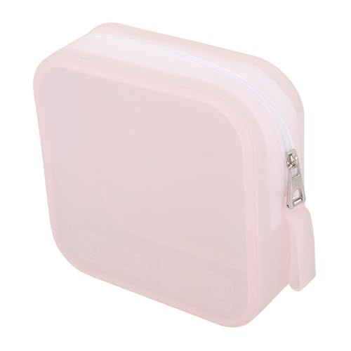 NIYANGLE Silikon-Make-up-Tasche Reise-kulturtasche Make-up-Pinsel-etui Mit Reißverschluss Spritzwassergeschützt Für Damen Geräumig Und Tragbar Für Unterwegs von NIYANGLE