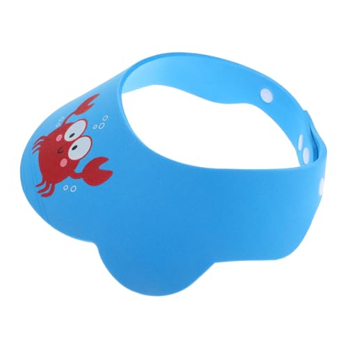 NIYANGLE Waschschutz Mütze Für Junge Mädchen Verstellbare Silikon Duschhaube Mit Cartoon Design Leicht Und Hautfreundlich Badewanne Und Haarwäsche von NIYANGLE