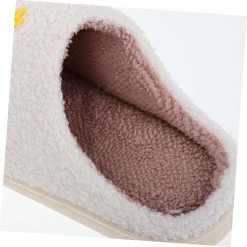 NIYANGLE Weiche Weihnachtsbaum Hausschuhe Damen Herren Cartoon Muster Kuschelige Indoor Slipper Unisex Komfortable Winter Hausschuhe Passend für Fuß von NIYANGLE