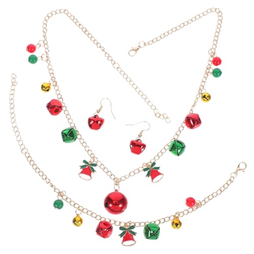 NIYANGLE Weihnachtlicher Schmuckset Jingle Bell Ohrringe Armbänder Halsketten Farbige Glocken Deko Damen Mädchen Festliche Partygeschenke Geschenkidee NIYANGLE Weihnachtlicher Schmuckset Jingle Bell Ohrringe Armbänder Halsketten Farbige Glocken Deko Damen Mädchen Festliche Partygeschenke Geschenkidee von NIYANGLE