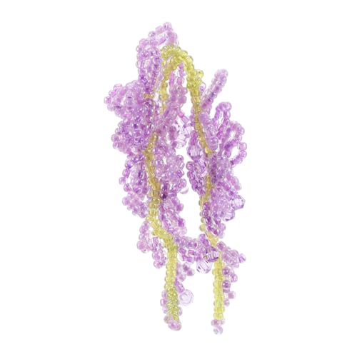NIYANGLE Wisteria Blume Charme Blume Ohrringe DIY Material Haardekoration Frauen DIY Hairsclip Machten Kit Haise Haise Flose Flume DIY Haar Ababletung von NIYANGLE
