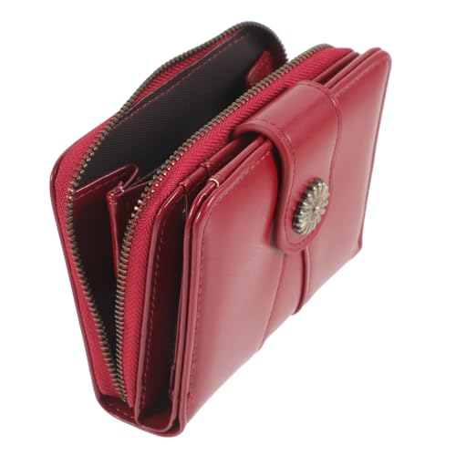 NIYANGLE Kompakte Damen Geldbörse Aus Hochwertigem Öl-wachs Stilvolles Portemonnaie Mit Kartenfächern Und Münzfach Für Täglichen Gebrauch Und Verschiedene Anlässe von NIYANGLE