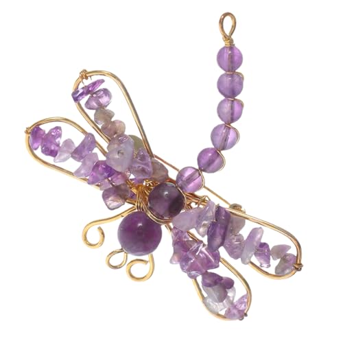 NIYANGLE kreative Brosche Kleidung Brosche Schalnadel simulierte Libelle Tierbrosche für Frauen Libellenstift Dragon Fly Pin Wäschel Revers Pin Stellnadel Violett von NIYANGLE