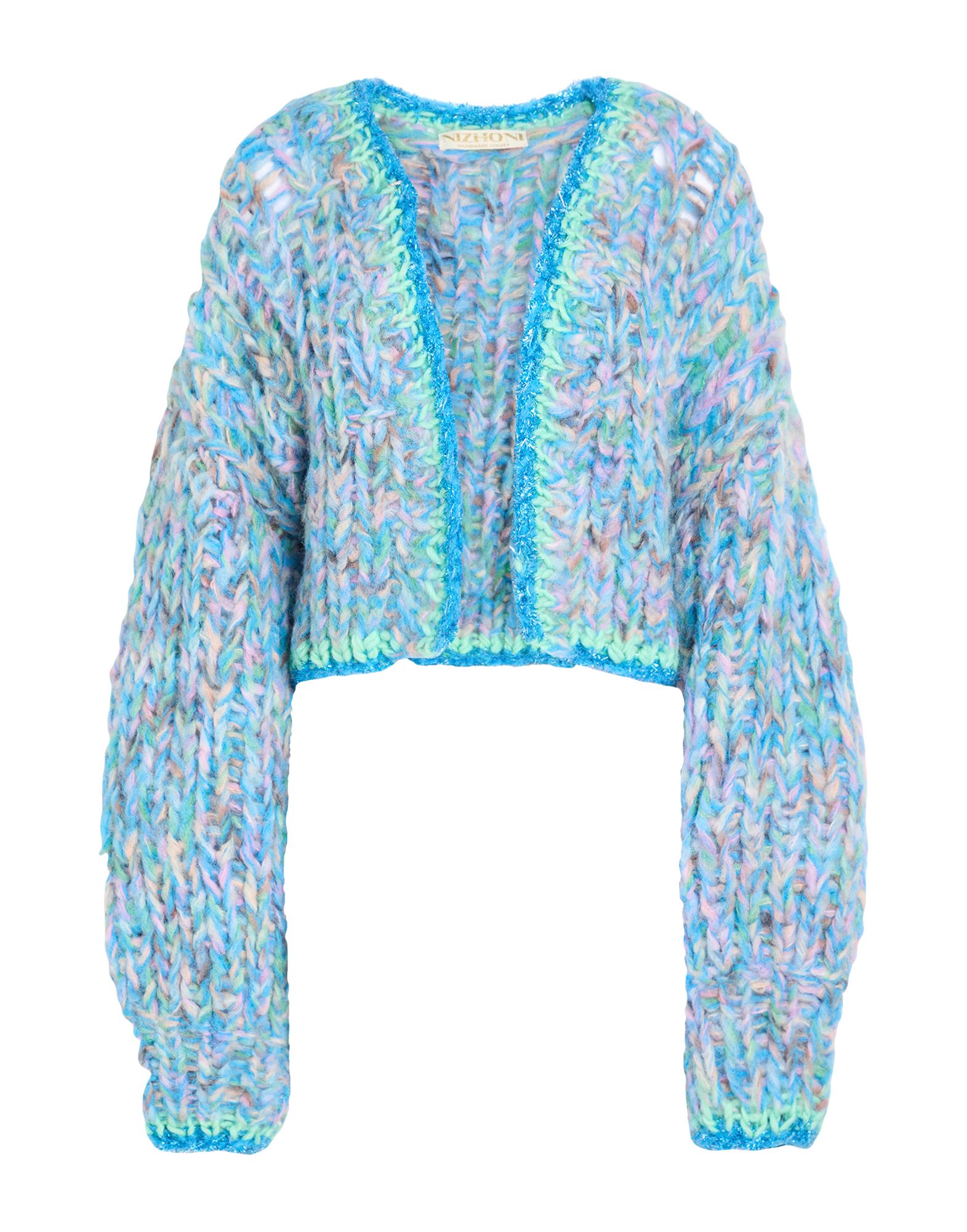 NIZHONI Strickjacke Damen Azurblau NIZHONI Strickjacke Damen Azurblau von NIZHONI