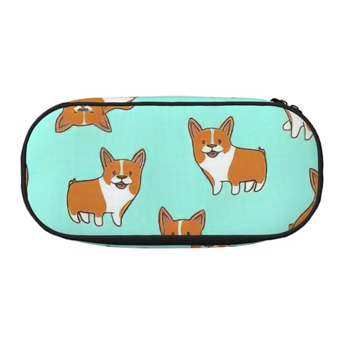 NImongt Corgi Federmäppchen mit niedlichem Hunde-Aufdruck, für Schule, Make-up, Reisen, Büro, Unterricht, Schwarz , Einheitsgröße, Taschen-Organizer NImongt Corgi Federmäppchen mit niedlichem Hunde-Aufdruck, für Schule, Make-up, Reisen, Büro, Unterricht, Schwarz , Einheitsgröße, Taschen-Organizer von NImongt